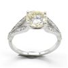 Image 1 : SILVER MOISSANITE(1.75CT) RHODIUM PLATED RING