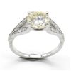 Image 1 : SILVER MOISSANITE(1.75CT) RHODIUM PLATED RING