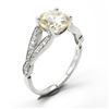 Image 2 : SILVER MOISSANITE(1.75CT) RHODIUM PLATED RING