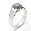 Image 2 : SILVER MOISSANITE(1.95CT) RHODIUM PLATED RING