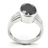 Image 1 : SILVER BLACK SPINEL(6.9CT)  RHODIUM PLATED MENS