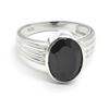 Image 3 : SILVER BLACK SPINEL(6.9CT)  RHODIUM PLATED MENS