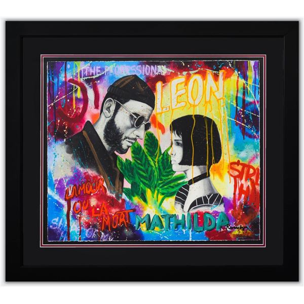 Nastya Rovenskaya- Original Mixed Media on Paper "Leon"