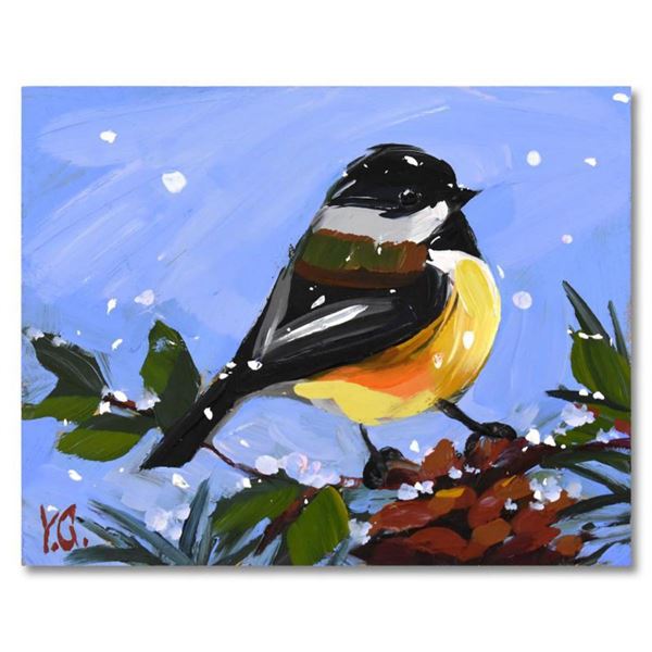 Yasna Godovanic, Original Acrylic Painting on Board, Hand Signed with Letter of Authenticity.