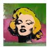 Image 1 : Steve Kaufman (1960-2010) "Marilyn Monroe" Hand Signed and Numbered Limited Edition Hand Pulled silk
