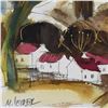 Image 2 : Moshe Leider, Framed Original Mixed Media Watercolor Painting, Hand Signed with Letter of Authentici