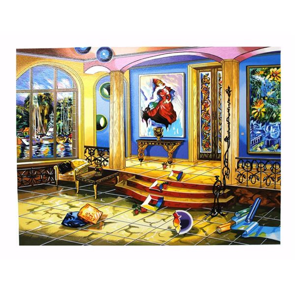 Alexander Astahov- Original Serigraph on Paper "MODERN ROOM"