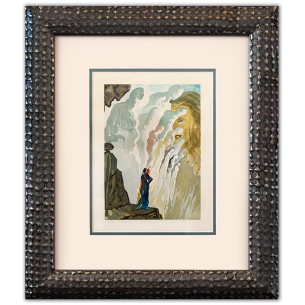 Salvador Dali- Original Color Woodcut on B.F.K. Rives Paper "Purgarory 12"