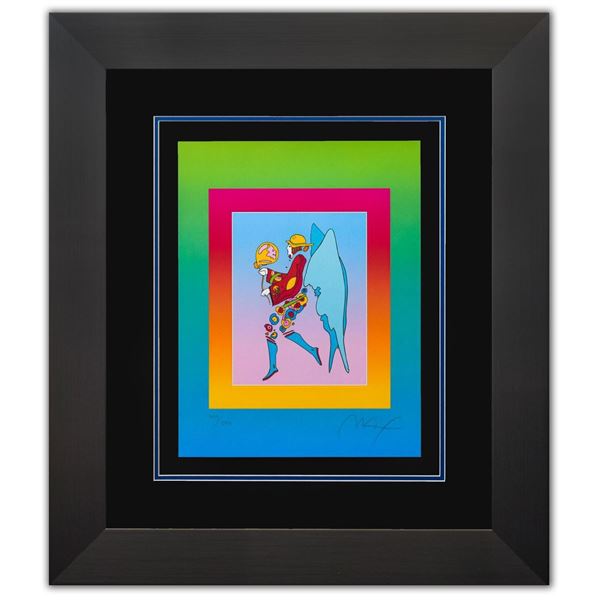Peter Max- Original Lithograph "Tip Toe Floating on Blends II"