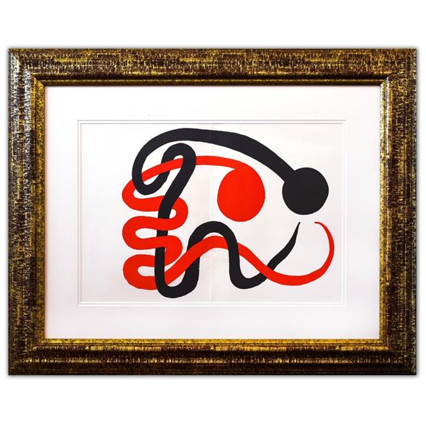 Alexander Calder- Lithograph "DLM201 - Deux serpents"