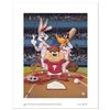 Image 1 : "At the Plate (Phillies)" Numbered Limited Edition Giclee from Warner Bros. with Certificate of Auth
