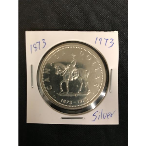 1973  CANADIAN SILVER DOLLAR {MADE OF SILVER NOT NICKEL}