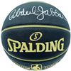 Image 1 : KARIM ABDUL JABBAR SIGNED BLACK SPALDING BASKETBALL ( BECKETT COA)