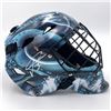 Image 2 : PHILLIP GRUBAUR SIGNED FULL SIZED SEATTLE KRAKEN GOALIE MASK ( FROZEN POND COA)