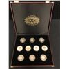 Image 1 : RARE SUPERBOWL .999 SILVER 24K GOLD COIN SET 10 OZ  SILVER WITH LOA+COA #282 OUT  OF 300 COST $1295