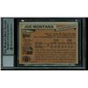 Image 2 : 1981 TOPPS JOE MONTANA ROOKIE CARD ( BECKETT 10 AUTO)