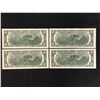 Image 2 : LOT OF SEQUENTIAL UNCIRCULATED USA 2 DOLLARS BANK NOTES