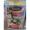 Image 1 : The AMAZING SPIDER-MAN #7 CGC SIGNATURE SERIES STAN LEE 7.5 (MARVEL COMICS) 1963