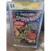 Image 1 : The AMAZING SPIDER-MAN #9 CGC SIGNATURE SERIES STAN LEE 2.0 (MARVEL COMICS) 1964
