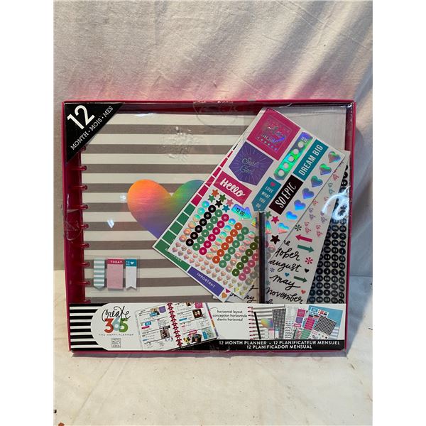 12 Month Planner 12 month planner