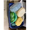 Image 1 : Large bin Tupperware and other