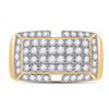 Image 2 : Round Diamond Fashion Ring 1 Cttw 10KT Yellow Gold