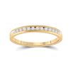 Round Diamond Wedding Band 1/6 Cttw 14KT Yellow Gold