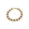 Genuine 12 ctw Opal & Ruby Bracelet 14KT Yellow Gold - REF-200W8Y