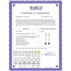 Image 2 : Genuine 3.6 ctw Amethyst & Diamond Earrings 14KT Yellow Gold - REF-60H4X