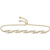 Image 1 : Round Diamond Bolo Bracelet 1/3 Cttw 10KT Yellow Gold
