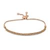 Image 1 : Round Brown Diamond Single Row Bolo Bracelet 2 Cttw 10KT Yellow Gold