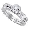 Diamond Bridal Wedding Ring Band Set 1/2 Cttw 10KT White Gold