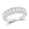 Round Diamond Cocktail Anniversary Ring 1-1/2 Cttw 10KT White Gold