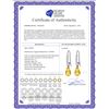Image 2 : Genuine 4.68 ctw Citrine & Diamond Earrings 14KT White Gold - REF-40M7T
