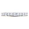 Image 2 : Baguette Round Diamond Band Ring 1/2 Cttw 10KT Yellow Gold