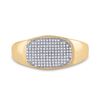 Image 2 : Round Diamond Cluster Ring 1/4 Cttw 10KT Yellow Gold