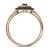 Image 2 : Round Brown Diamond Heart Ring 1/4 Cttw 10KT Rose Gold