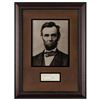 Image 1 : Abraham Lincoln Autograph Notation Initialed as President