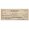 Image 2 : Warren G. Harding Signed Check