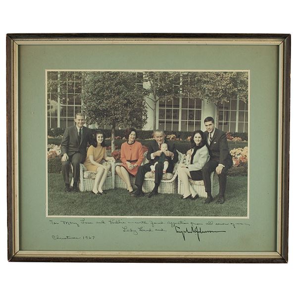 Lyndon and Lady Bird Johnson Signed Photograph