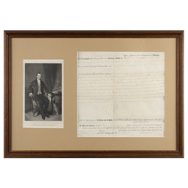 James Monroe Document Signed