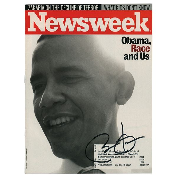 Barack Obama Signed Magazine