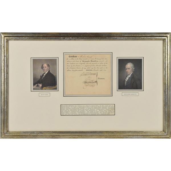 Alexander Hamilton Estate Document