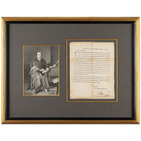 Patrick Henry Document Signed