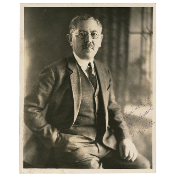 Max Factor Signed Photograph