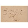 Image 1 : Charles Darwin Autograph Note Signed