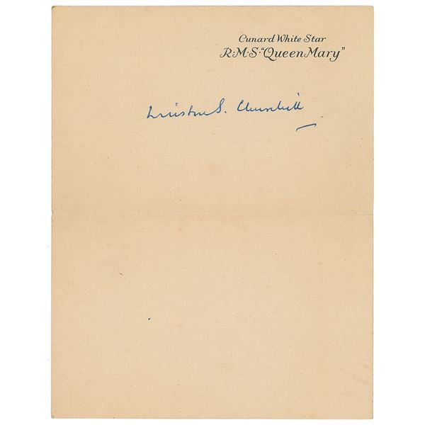 Winston Churchill Signature