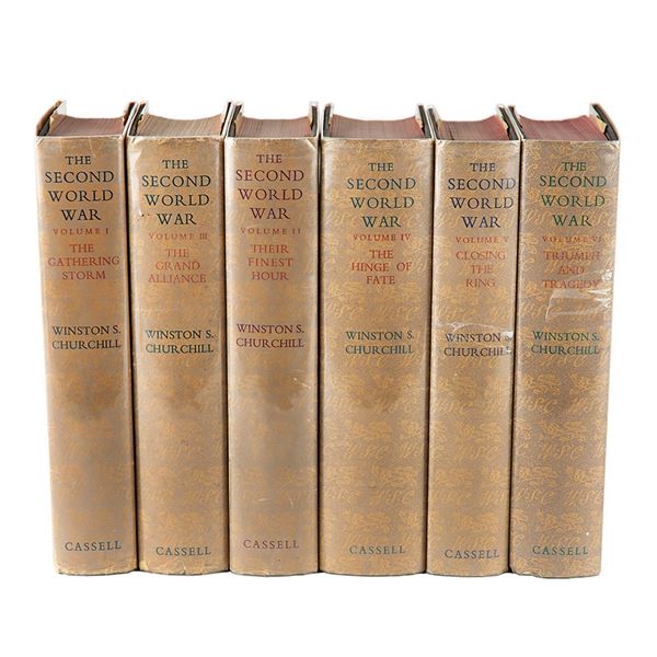 Winston Churchill: First Edition Set of The Second World War, Volumes I-VI