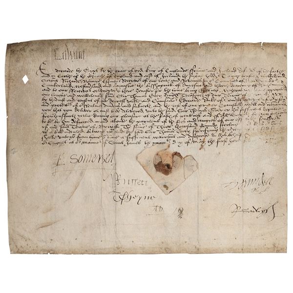 King Edward VI Document Signed