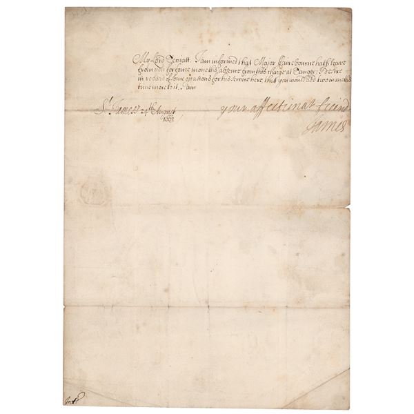 King James II Letter Signed